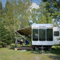 Location de roulotte familiale à Orford – Camping Magog Orford en pleine nature