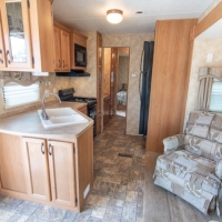 Roulotte à Orford tout équipée – cuisine, salon et climatisation